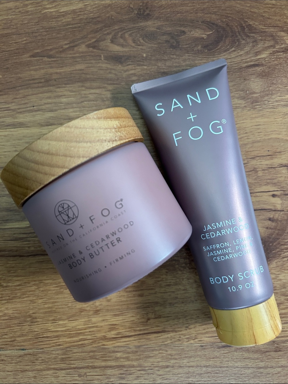 Sand+ Fog Jasmine & Cedarwood Body Scrub & Butter